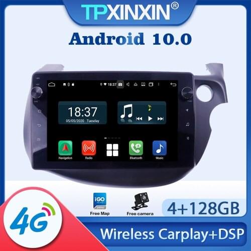 Android 10.0 For Honda Fit R 2008 - 2013 Car Radio Multimedia Video Audio Recorder DVD Player Navigation HeadUnit GPS Auto 2 din