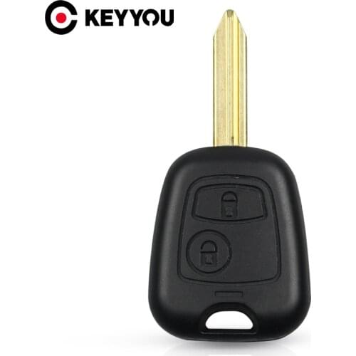 KEYYOU Key Shell Case For Citroen Xsara Picasso Berlingo 2002 2003 2004 2005 2006 2007 2008 2 Buttons Remote Key Fob Cover