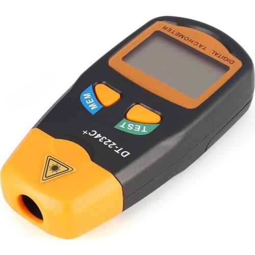 DT2234C + Digital Laser Tachometer RPM Meter Non-Contact 2.5RPM-99999RPM LCD Display Speed Meter Mini Handheld Speed Tester