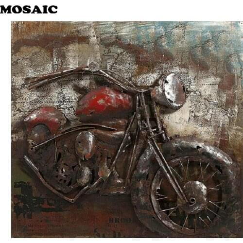Home painting Diamond Embroidery Worn motorcycle/car 5D Diy Diamond Painting Full Rhinestone Mosaic Flower Crafts,Home Decor