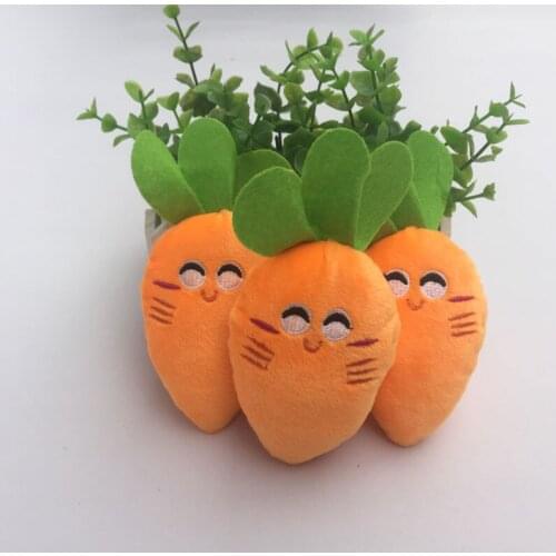 Pet phonation molars cat and dog toys pet supplies plush carrots,Q17
