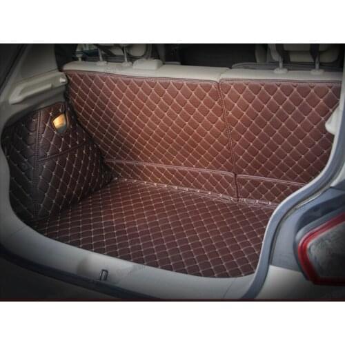 Leather Car Trunk Mat cargo Liner for Nissan pulsar 2014 2015 2016 2017 2018 2019 2020 2021 C13 tiida Accessories rear boot