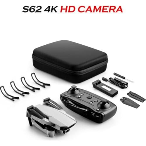 LSRC Drone 4k HD Dual Camera Visual Positioning 1080P WiFi Fpv Drone Height Preservation Rc Quadcopter S62 Pro Drones Toys