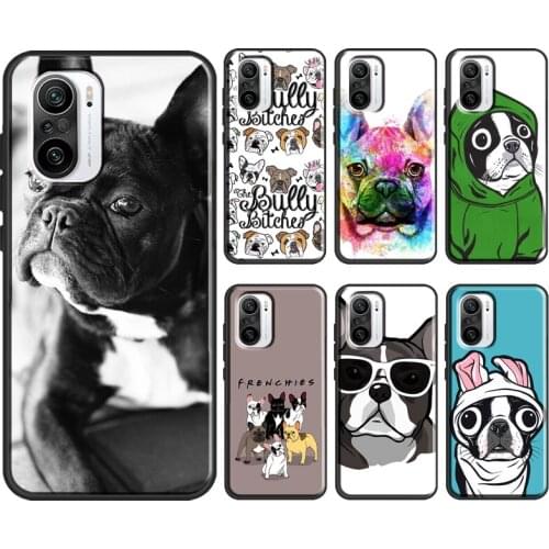 Cute French Bulldog Boston Terrier For POCO X3 M3 F1 F2 Pro Case For Xiaomi Mi 11 8 9 9T 10T Pro A1 A2 Mi Note 10 Lite Cover