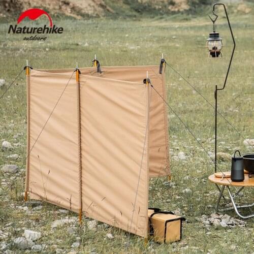 Naturehike Outdoor Camping 3*1m Windbreak Curtain Picnic BBQ Party Fishing TC Cotton Screen Windbreak Stable Anti Wind Portable