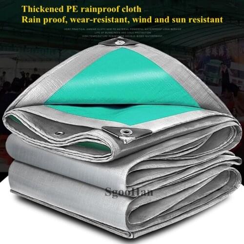 0.32mm Truck Canopys PE Rainproof Cloth Garden Tarpaulin Outdoor Awning Sun Shading Cloth Camping Ground Sheet Waterproof Cloth