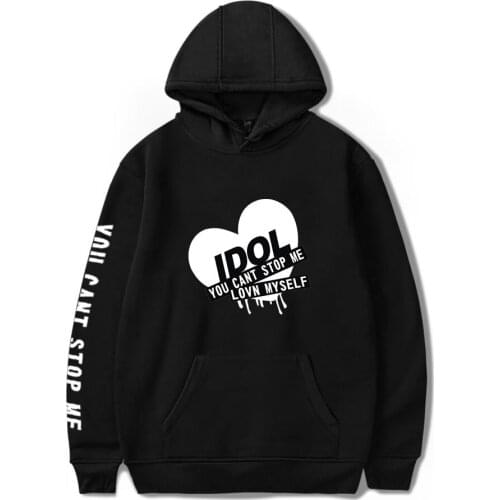 New Fashion Kpop Bangtan Hoodie Sweatshirt IDOL You Can't Stop Me Love Myself womens Bangtan Boys hooded Hoodies Casual Jacket