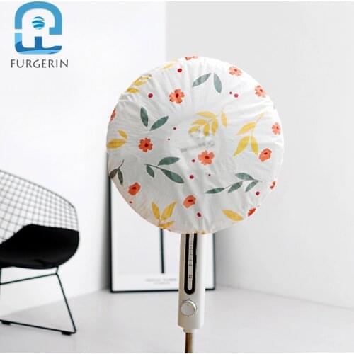 FURGERIN Stand Fan Dust Cover Protection Cap Dustproof safety electric round fan cover Storage Bag Organizer 50*50cm