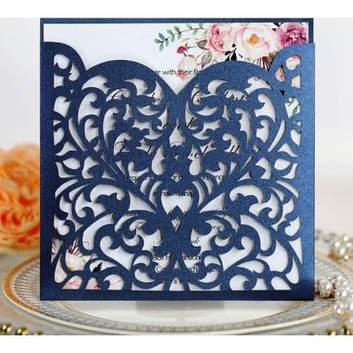 Heart Invitation Card For Wedding Mariage Party Invtite Supplies Mothers Thanksgiving Day Thank You Cards Gifts Word Of Honor