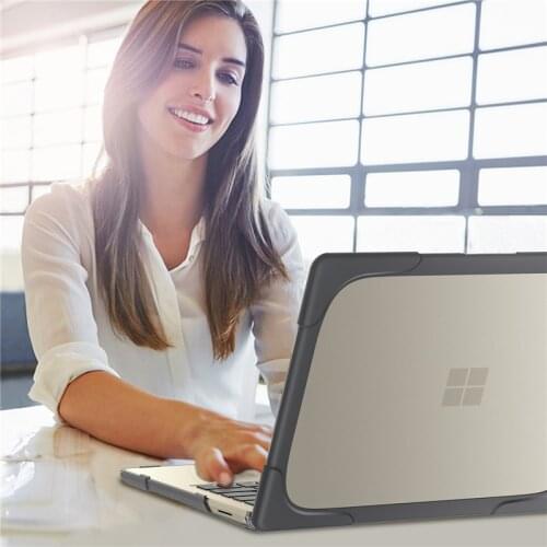 Ruged Case For Microsoft Surface Laptop Go 12.4 inch 2020 Full Protection Cover Shell Shockproof Build-in Stand