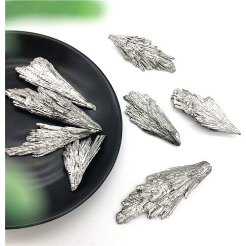 Drop Shipping 1pc 5-20g Sliver Titanium Black Tourmaline Aura Quartz Crystal Peacock Stone Mineral Natural Stones and Crystals