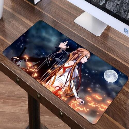 SIANCS 60x30cm Sword Art Online Mouse pad Anime Sexy XL Large Fashion Mousepad For Speed Gamer Laptop Rubber Notebook mat