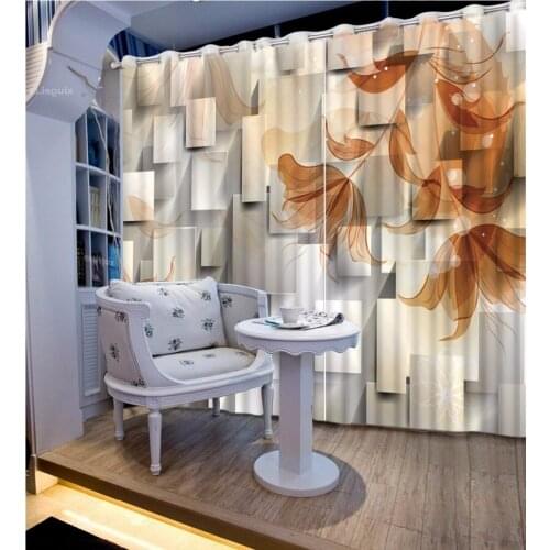 Modern Window Decoration Curtains flower Curtains For Bedroom Beautiful fashion Living room Window Drapes