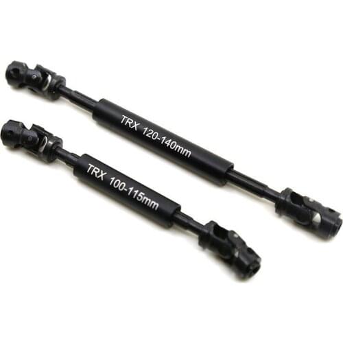 Heavy Duty Cvd Drive Shaft 100-115mm / 120-140mm Alloy Steel Universal Joint Steel For 1/10 Rc Car Trx4 Traxxas Trx-4 TRX-6 TRX6