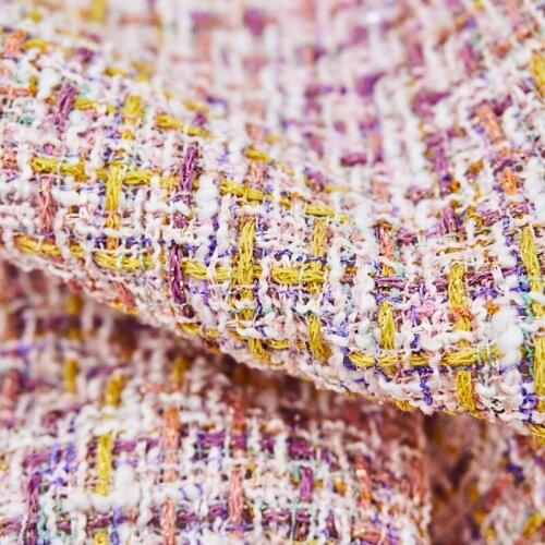 Colours Weaving Tweed Fabric For Coat Dress Suits Telas Por Metro Tissus Au MÈTre Ткань Для Шитья Sewing By The Yard Tecido Diy