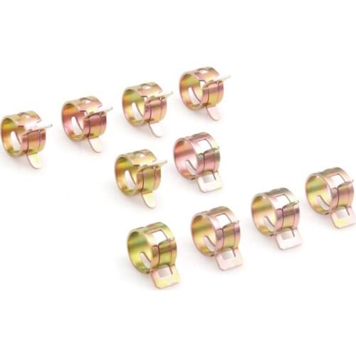 10 Pcs Spring Clip Clamp Clamp Hose Clamps Fuel Line Water Pipe Air Pipe DIY 6-15mm