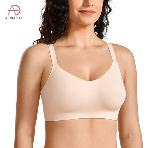 Womens Comfort Seamless Bralette Removable Padded Wireless Bra