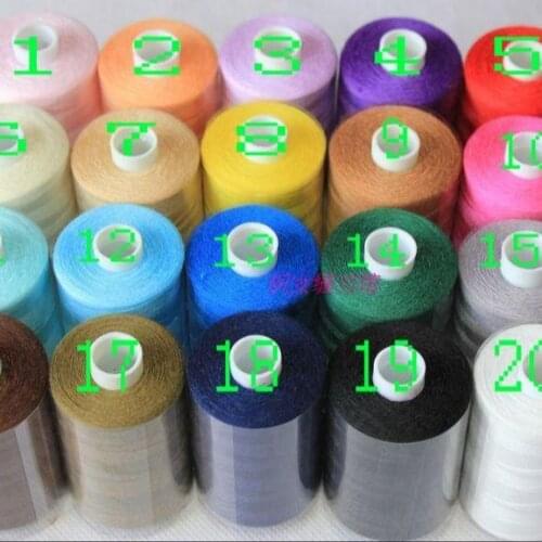 2000M/2550 yards 40S/2 sewing Thread Home 402 polyester sewing machine cone threads FOR JUKI JANOME SINGER BROTER BERNINA ELNA