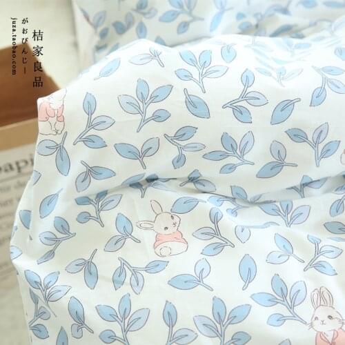 235x50cm Princess Style Rabbit Pure Cotton Cotton Cartoon Fabric, Making Duvet Cover Wide Bed Sheet Set Single Piece Cloth