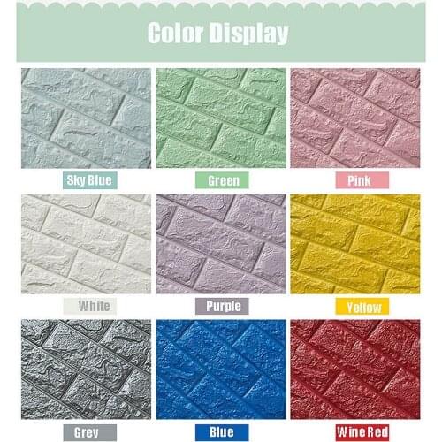 PVC 3D the living room wall brick pattern wallpaper stickie dormitory bedroom retro brick pattern wallpaper adhesive