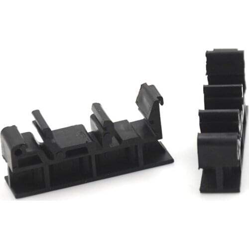 Adapter+4 Screws PCB DIN C45 Rail Mounting Adapter Circuit Board Bracket Holder Carrier Clips Black Green 1Set=2pcs