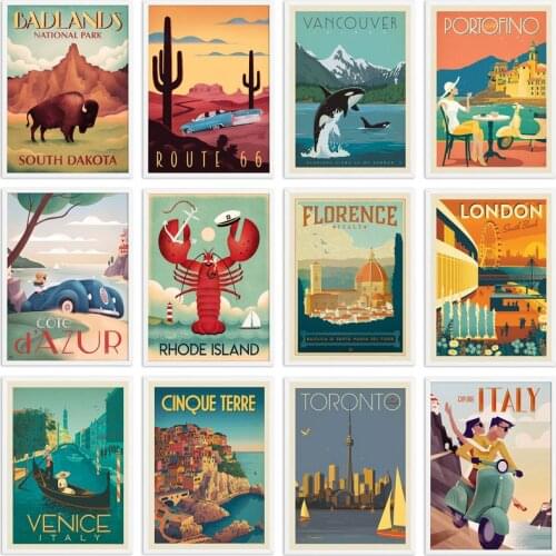 Travel City 5D DIY Diamond Painting Cross Stitch New York London Florence Italy Diamond Embroidery Full Drill Room Decor Art