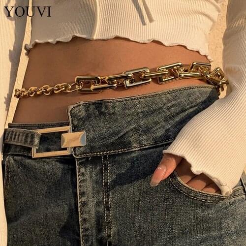 YOUVI Sexy Belly Chain Goth Beach Bikini Body Chain Waist Belt Summer Party Body Chain Jewelry for Women Girls Accessories