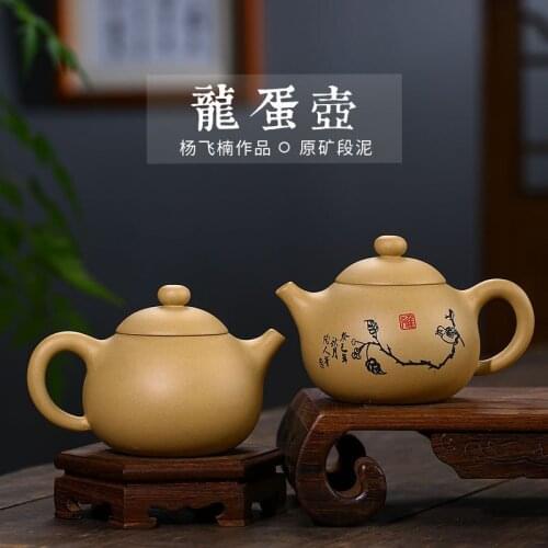 Egg pot undertakes undressed ore section of mud are recommended all hand painted flowers carved the teapot tea factory