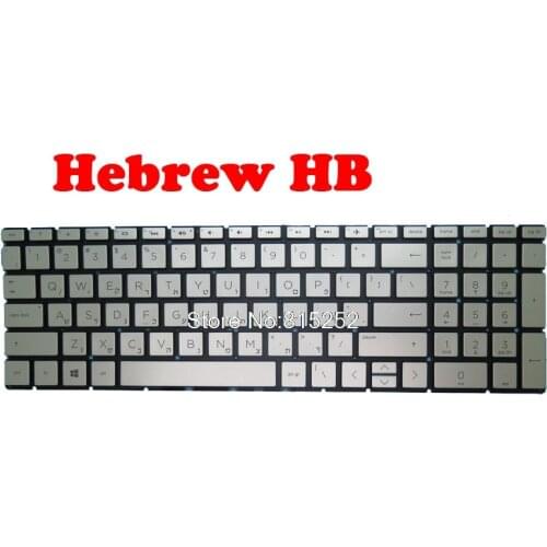 Laptop Keyboard For HP 15-DB000 15-DB0001CY 15-DB0002CY 15-DB0003CY Silver Traditional Chinese TW/Hebrew/German GR/Latin America