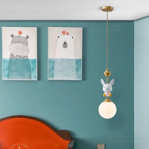 Nordic Cartoon Creative Modern Pendant Lights Living Room Hanging Lamps Christmas Decorations for Home LED Children Bedroom Lamp