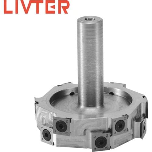 LIVTER 6T 90 degree seamless stitching CNC milling cutters spiral end mill cutter head for spindle moulder planer