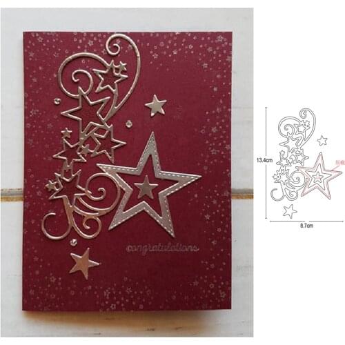 Metal cutting dies stars stipe frame cut die mold decoration Scrapbook paper craft knife mould blade punch stencils dies