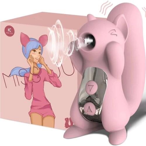 Latest Squirrel Sucking Vibrator 10 Frequency Oral Sex Nipple Clitoris Sucker Stimulator Body Massager Sex Toys For Women