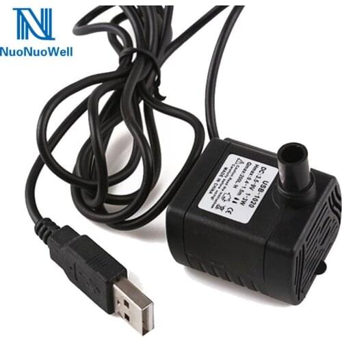 NuoNuoWell Wholesale 5PCS 3W DC 3.5-9V USB Water Submersible Pump Portable Battery Supply Outdoor Fishing Oxygen 8mm Outlet