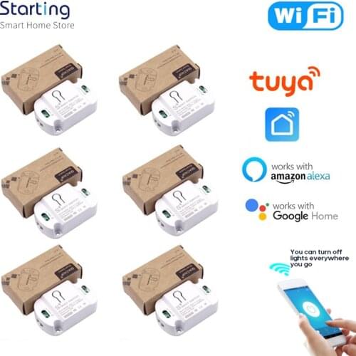 New 10A Wifi Switch for Tuya Smart life App Timer Smart Home Automation Voice control Works with Alexa Google Home