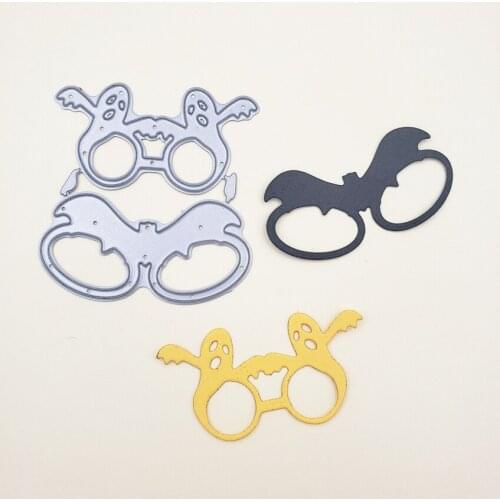 Cutting dies Bat glasses metal crafts paper die-cutting /DIY embossing Easter and New Year Scrapbooking