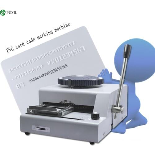 Convex code printer pressure code machine code machine VIP membership card typewriter PVC manual embossing machine
