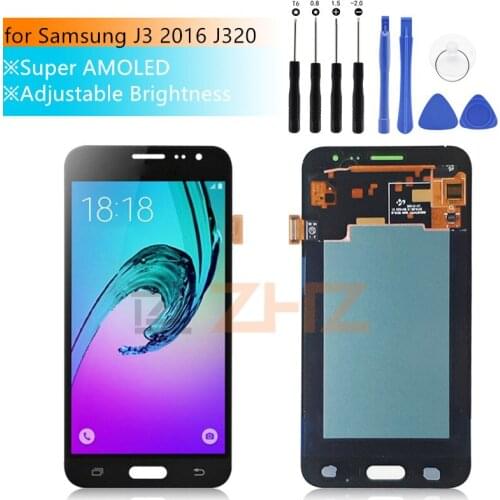 Amoled For Samsung Galaxy J3 2016 J320 LCD Touch Screen Digitizer Assembly J320F panel J320M j320 spair Parts for samsung j3