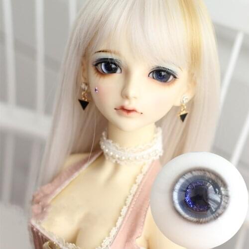 BJD doll eye suitable for 1-3 1-4 1-6 size eyeballs flash pupil glass eyes daily black and gray boutique doll accessories