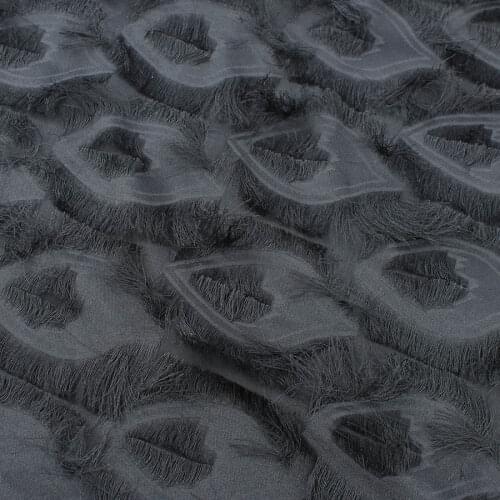 3D Eyes Tassel Fringe Chiffon Fabric Dress Making designer fabric 150cm wide by Yard