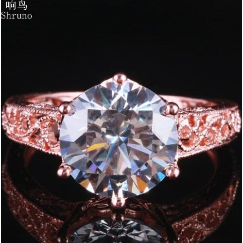 Shruno Rings With Cubic Zirkonia For Women