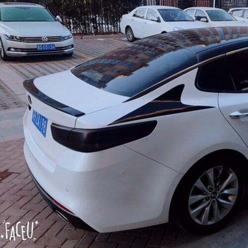 For Kia K5 Optima Spoiler 2016 2017 2018 2019 High Quality ABS Material Car Rear Trunk Wing Accessories Body Kit