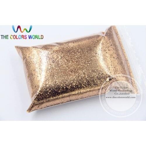 TCM0400 light copper Color Glitter powder -0.4MM nail glitter hexagon dazzling glitter powder,DIY Flash powder