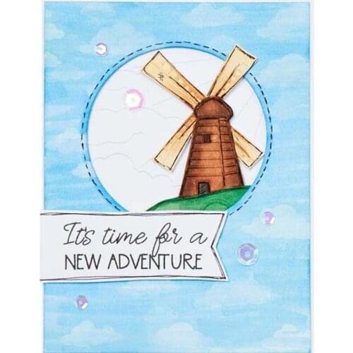 City Weather Scenescape Stencil for DIY Scrapbooking Album DIY Paper Card Craft Fun Plastic Templates Decoation New 6*6in