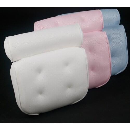 High Quality Home Bath Pillow Bath Tub Spa Pillow Cushion Deep Non Slip Foam Comfort Bathtub cushion with Suction Cup