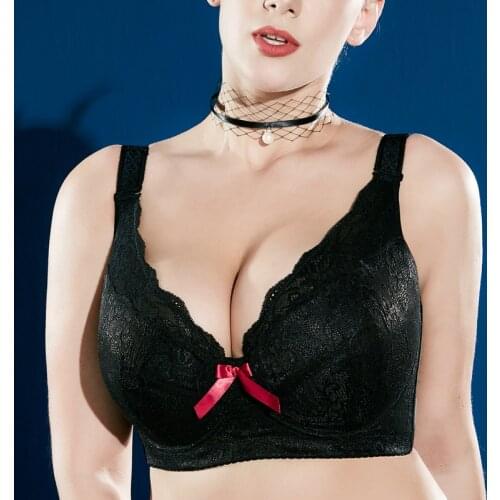 Womens Full Coverage Lightly Padded Underwire Balconette Lace Bra 34 36 38 40 42 44 46 C D E F G H I J