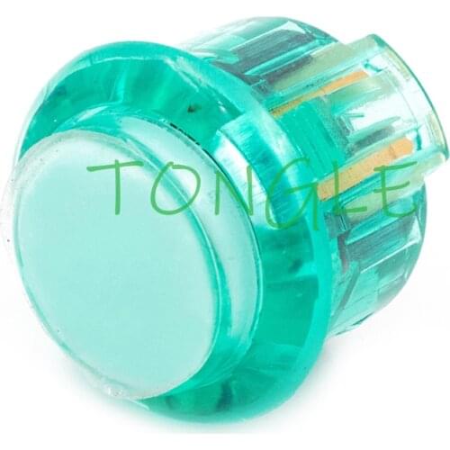 12 PCS Transparent No LED Arcade 24mm Push Button Copy SANWA OBSF-24 OBSN-24 OBSC-24 For DIY Raspberry PI MAME PC Pandora Game