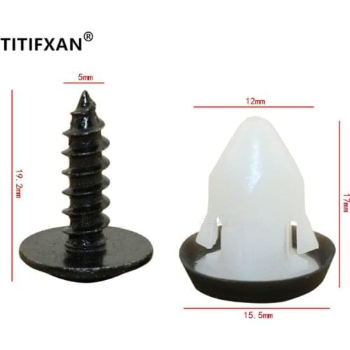 20PCS Auto door interior panel fixed screw base clips for Passat Lavida fasteners