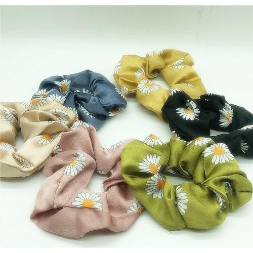 2020 nuevos accesorios de elasticidad para el cabello para las mujeres Simple moda Multicolor Daisy deportes anillo de pelo