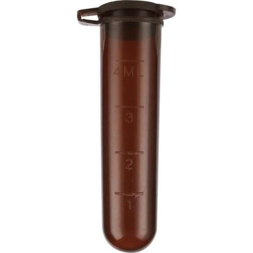 5ml Plastic Brown Centrifuge Test Tube with scale line Snap Cap Round Bottom Sample Vial Container Laboratory Analysis Equipment